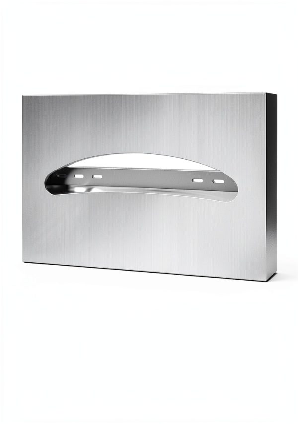Stainless Steel Commercial Toilet Seat Cover Dispenser Wall Mount - Holder for Toilet Disposable Seat Covers, Silver, 1 Pcs-4