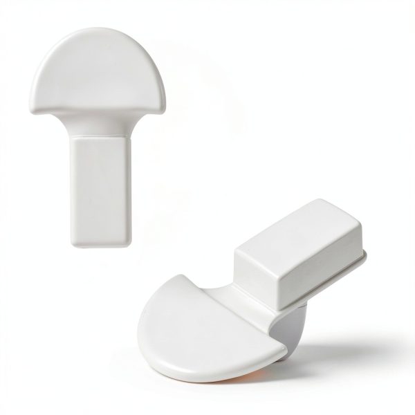 Toilet Seat Lifter White Lusofie Plastic No‑Touch Lid for Home Office-1