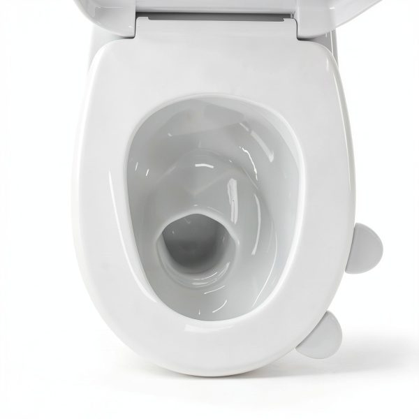 Toilet Seat Lifter White Lusofie Plastic No‑Touch Lid for Home Office-3