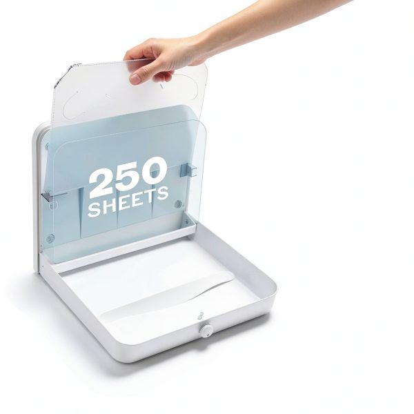 Commercial Toilet Seat Cover Dispenser Bertreno Wall-Mount White-3