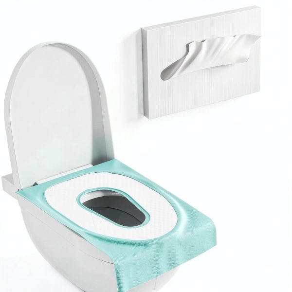 Stainless Steel Commercial Toilet Seat Cover Dispenser Wall Mount - Holder for Toilet Disposable Seat Covers, Silver, 1 Pcs-2